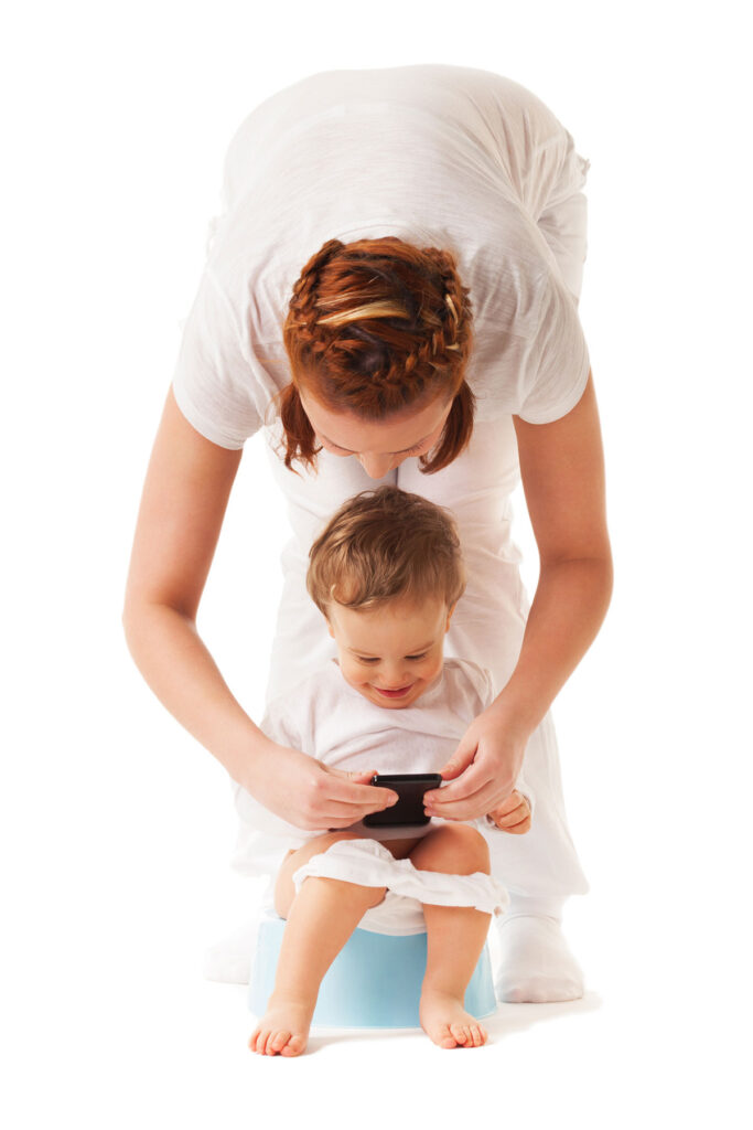 How should toilet training be done in babies?